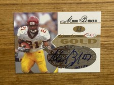MARION BARBER III AUTHENTIC AUTO AUTOGRAPH 2005 SAGE GOLD ROOKIE CARD #’d /170. rookie card picture