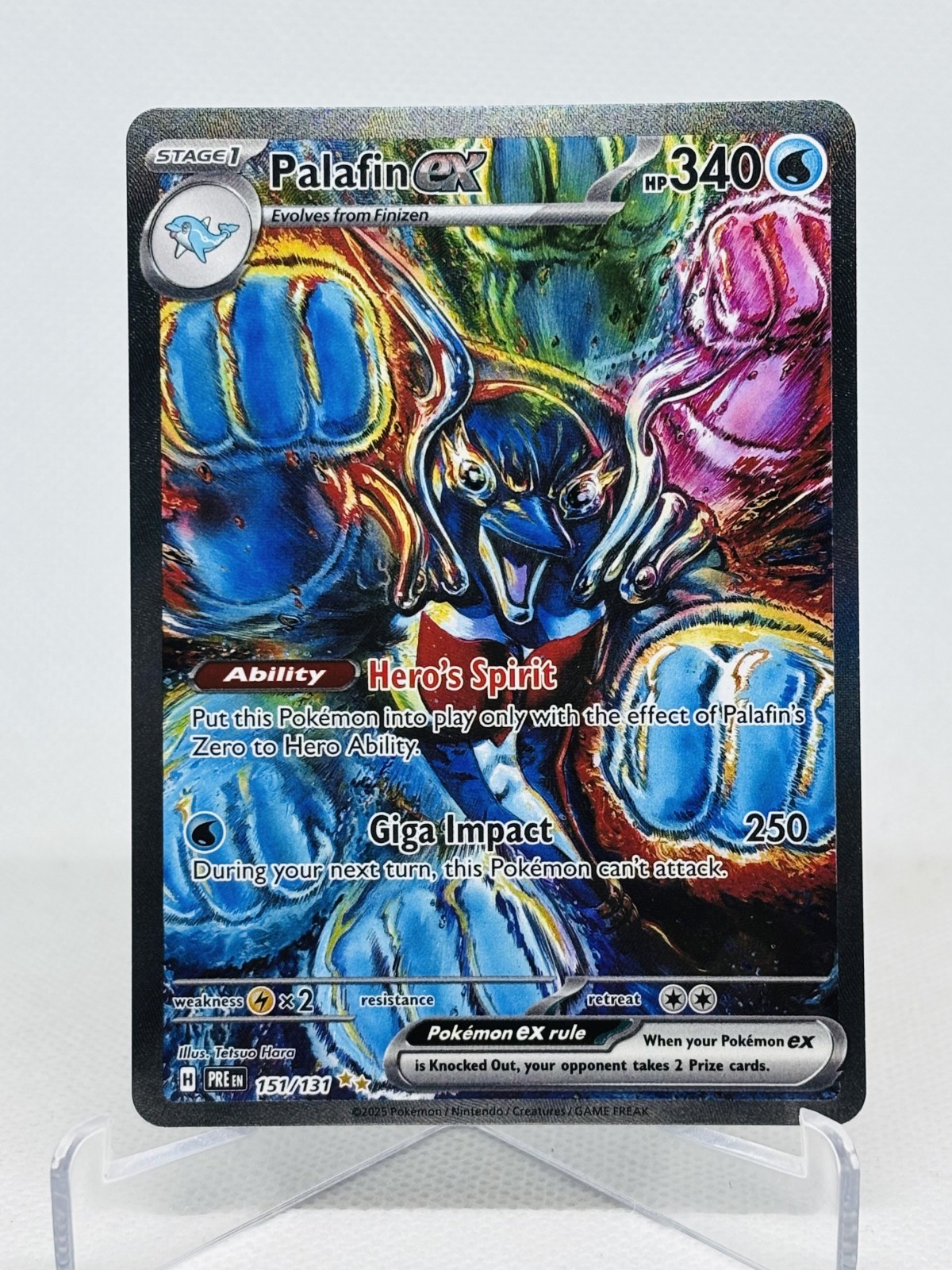 Pokémon TCG Palafin EX 151/131 Prismatic Evolutions Sir Fresh NM Condition