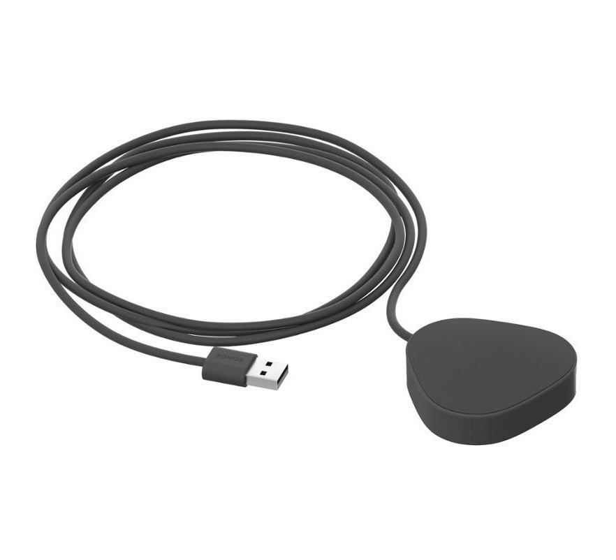 Genuine Sonos Roam | Roam 2 – Wireless Charger USB Powered, Qi-Enabled, Black