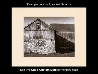 25 Natural White Museum Board 8 x 10'' 4 Ply 100% Cotton
