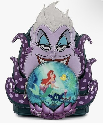 Disney Villains Scenes Ursula Crystal Ball Loungefly Mini Backpack NWT