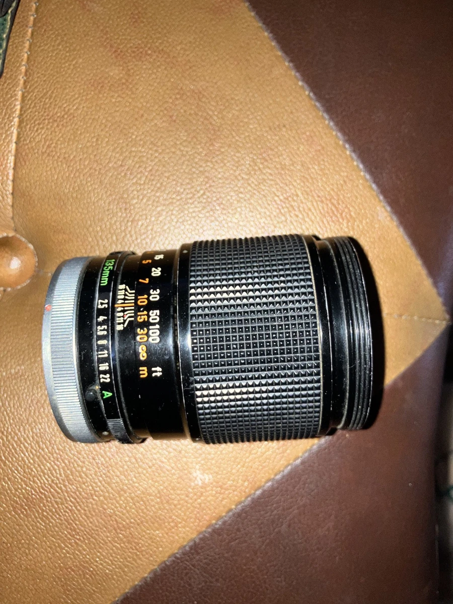 Canon FD Camera Lenses 135mm Focal f/2.5 Maximum Aperture for sale