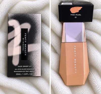 Fenty Beauty Eaze Drop Lit All Over Glow Enhancer Pink Pearl 1.22fl Oz/36ml New