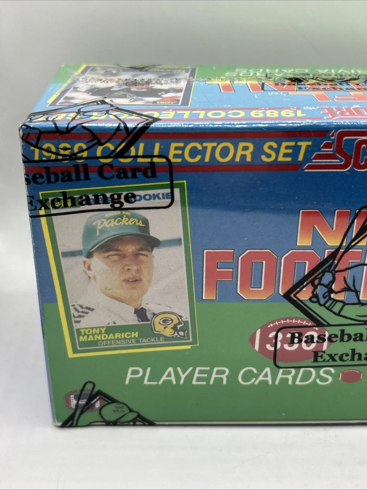 1989 Score Football Factory Set BBCE Wrapped Barry Sanders Troy Aikman Deion RC - Image 2 of 4