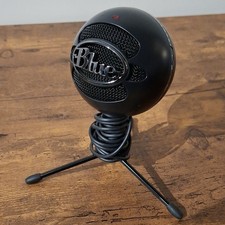 Blue Snowball USB Microphone Black Adjustable Stand Freestanding