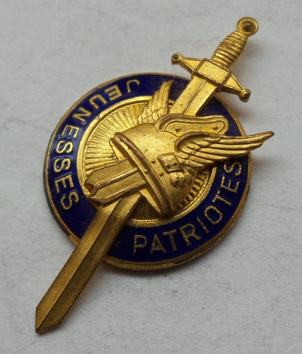 insigne Politique 1924-1936 Ligue des JEUNESSES PATRIOTES bronze ORIGINAL BADGE