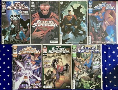 BATMAN /SUPERMAN #2, 3, 5, 6, 9, 10, 13, DC COMICS 7 ISSUE BUNDLE 2019/20 VGC