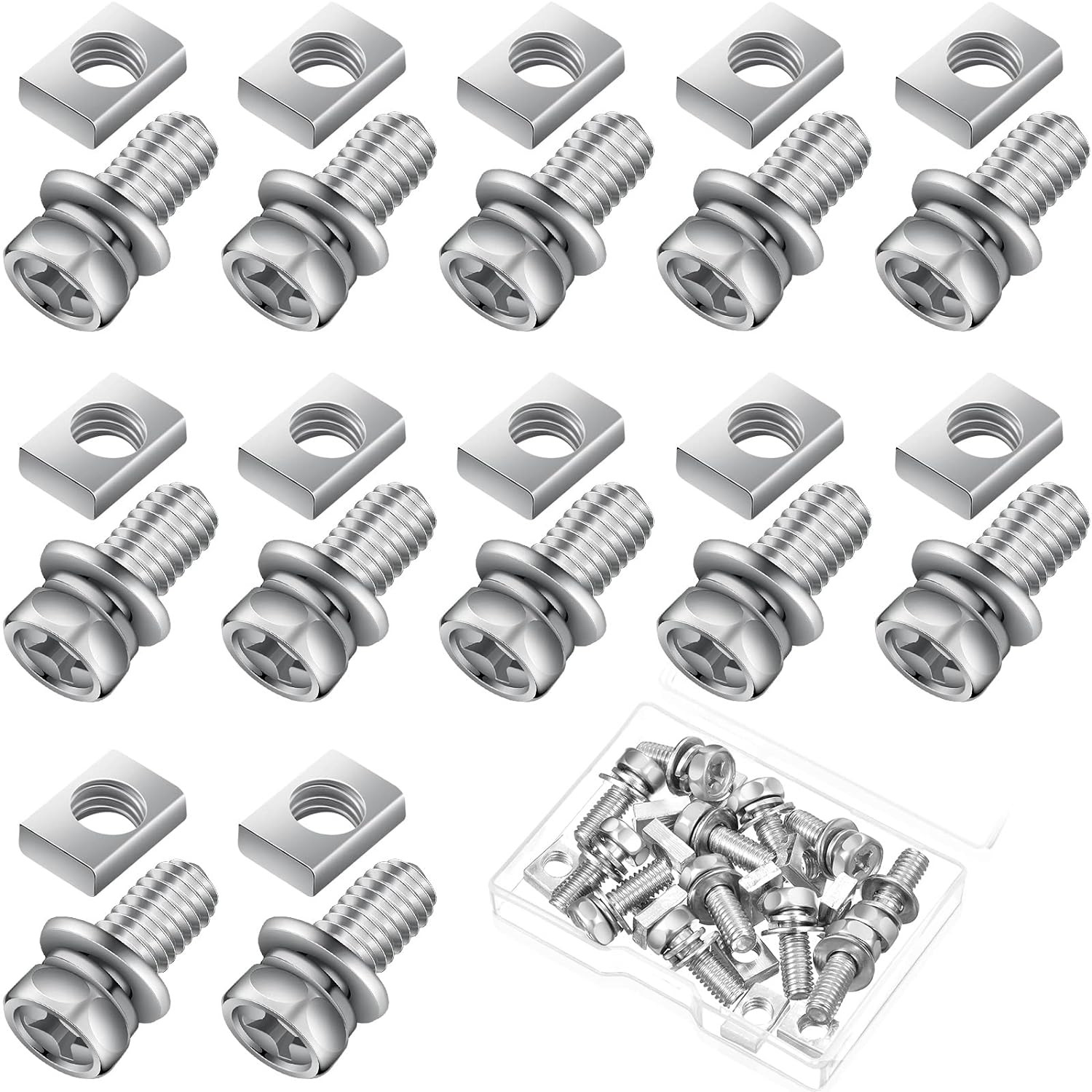 24-Pack Motorcycle Battery Terminal Nuts & Bolts: for ATV, Bike, Scooter