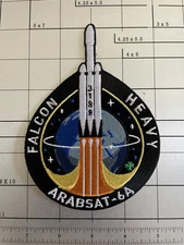 Authentic SPACEX Employee Serial Numbered Falcon Heavy Mission Patch Arabsat-6A