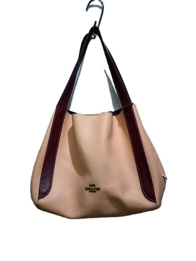 COACH Hadley Hobo Shoulder Bag in Colorblock Leather Pink Design