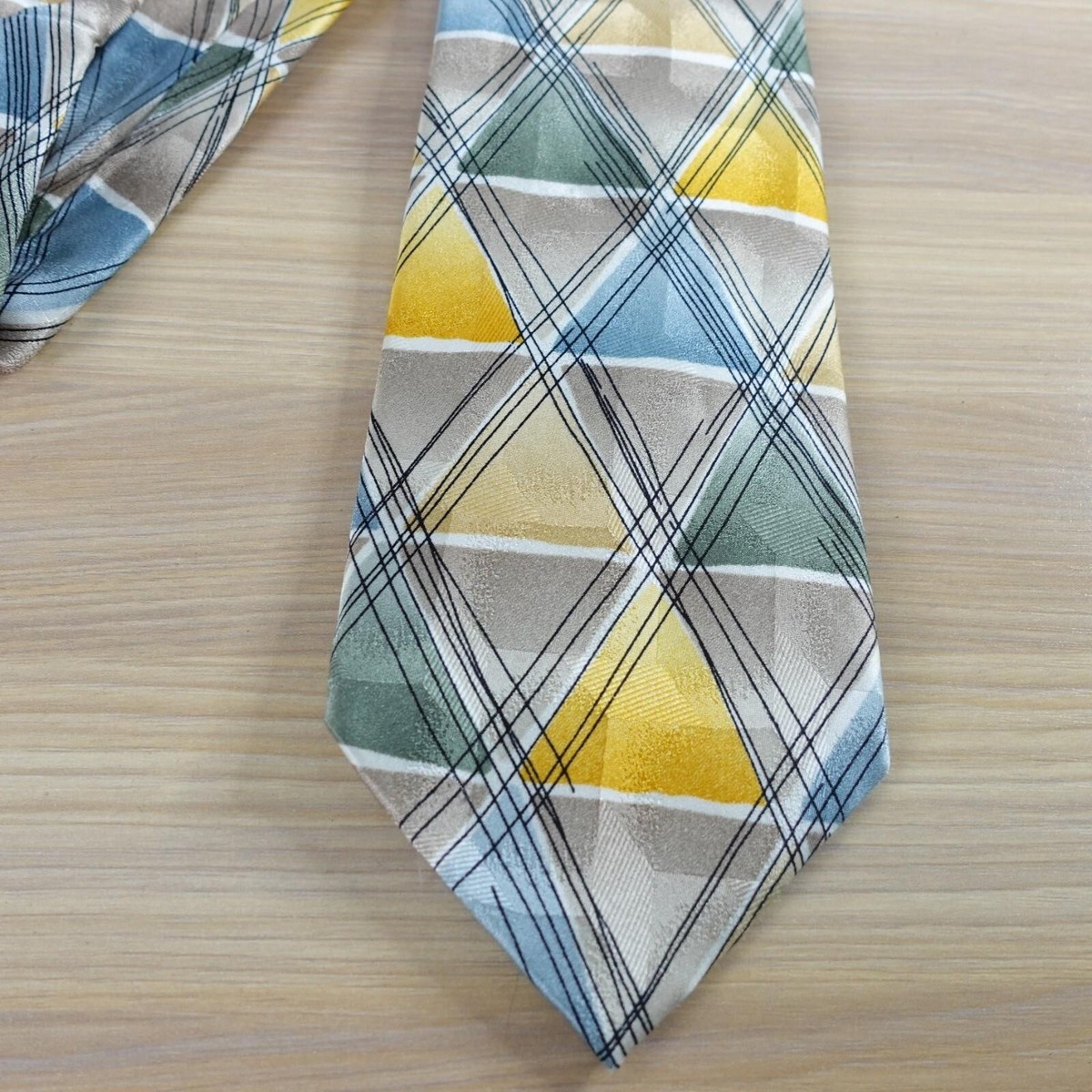 Jerry Garcia Neck Tie Mens Silk Aztec Objects Designer Collection Edition Light View 4