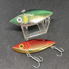 Set of 2 old bagly's SHAD-A-LAC Bagley's Shad-A-Lac Rattle In Shad-A-Lac 7.8cm
