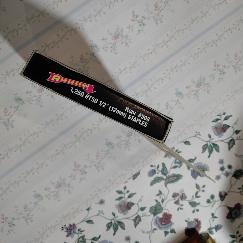 Arrow 1250 T50 Staples 1/2" 12mm #508 Made In Usa Originale Graffette - Imagen 4 de 4