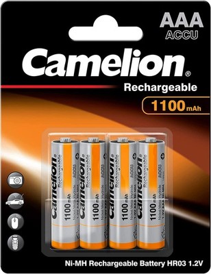 4x Camelion Akku Ni-MH AAA HR03 Micro 1,2V 1100 mAh (1x 4er Blister)