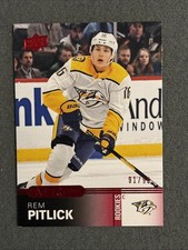 2019-20 Upper Deck Overtime Red #48 Rem Pitlick RC /99 - Nashville Predators