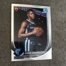 Topps Bowman Chrome Cedric Coward #BCV-11 Memphis Grizzlies Rookie 2023-24