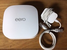 Eero Pro Tri-Band Mesh Wi-Fi S010001 White With Adapter UNTESTED