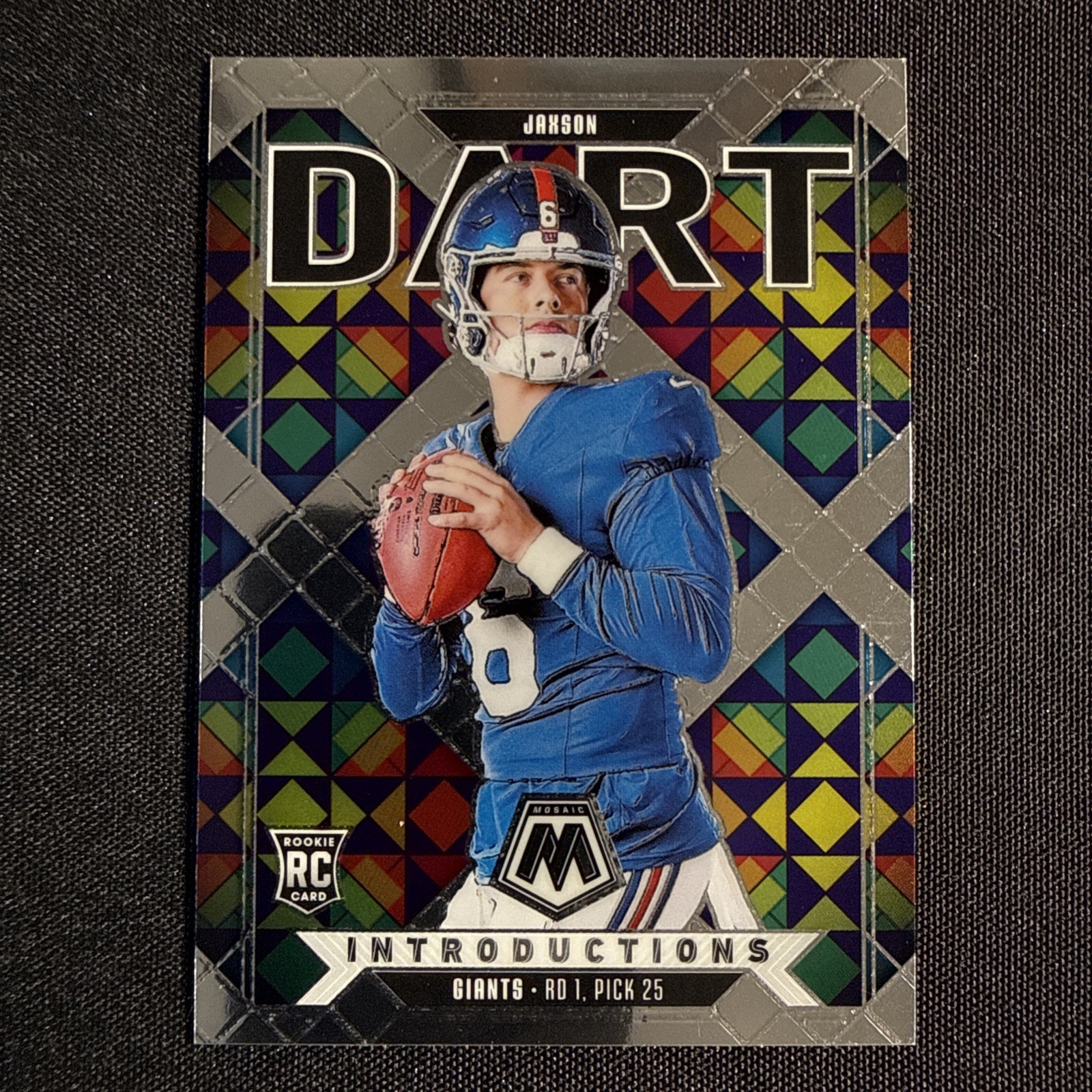 Jaxson Dart - 2025 Panini Mosaic Introductions RC Rookie Card New York Giants
