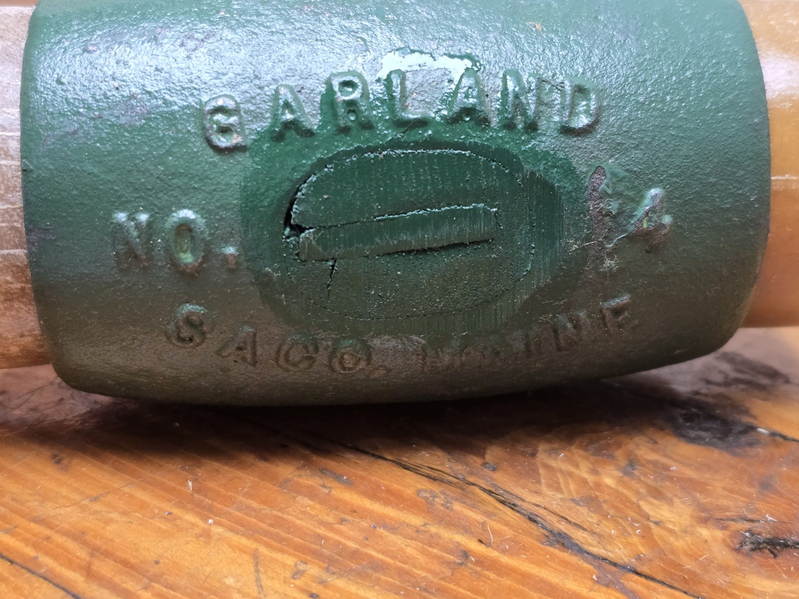 Garland USA 31004 Split Head Hammer 2" Rawhide Face Size 4 NOS NEW