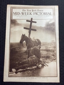 1915 April 29 NEW YORK TIMES Mid-Week Pictorial VG+ 4.5 WWI German Scout Fallen