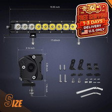 16 60w Slim Single Row Led Light Bar Combo Driving Lamp 7200lm For Offroad 16 60w Slim Single Row Led Light Bar Combo Driving Lamp 7200lm For Offroad