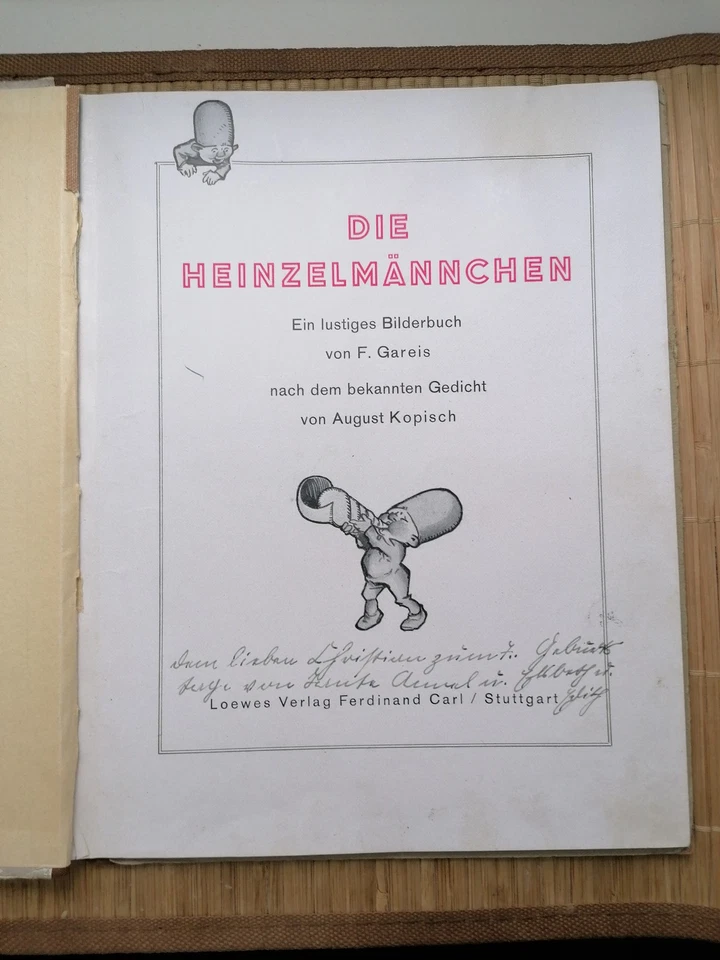 Altes Buch Die Heinzelmännchen A. Kopisch F. Gareis Loewes Verlag Stuttgart 1930 - Bild 3 von 4