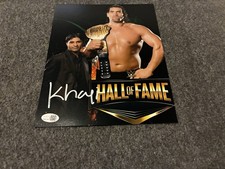 The Great Khali Signed 8x10 Photo Jsa Coa Wwe