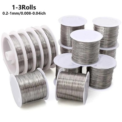 304 Edelstahldraht Weich/Hart Stahldraht 0,1mm-3mm Rostfrei DIY.