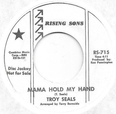 TROY SEALS Mama Hold My Hand on Rising Sons PROMO deep soul 45 HEAR