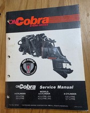 OMC Cobra Service Manual 507552 Werkstatthandbuch 1986er Modelle in English