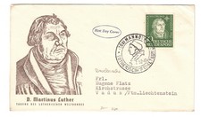 1952 Germany Scott 689 Martin Luther Cachet FDC