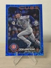 2024 Topps PETE CROW-ARMSTRONG Blue Foil Rookie /999 Color Match CHICAGO CUBS!!!