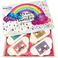 Bath Bombs for Kids- Organic Magic Rainbow Bubble Bath Bombs w/Moisturizing S...