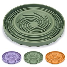 Silicone Dog Feeding Bowl with Suction Cup, Dog Puzzle Feeding Bowls for Heat...