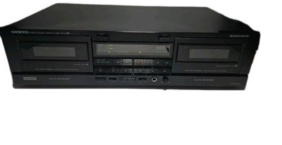 Onkyo TA-RW400 Stereo Double Cassette Tape Deck - Audio Line Cbls Inc Read Descr
