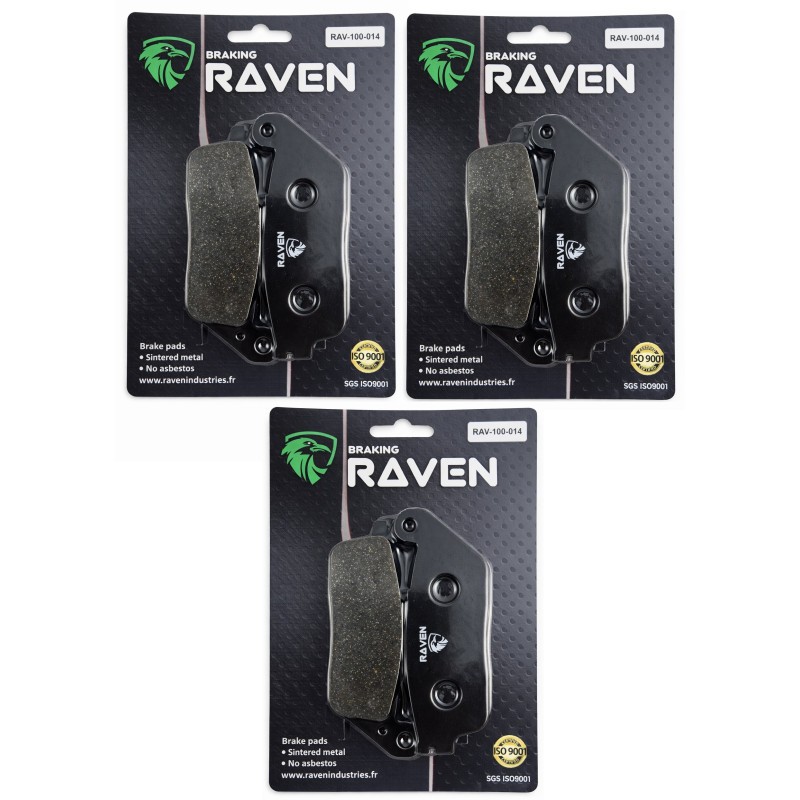 3 Kits Plaquettes de Frein Avant et Arrière pour Triumph Thunderbird 900 Sport 1998-2004