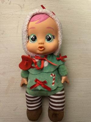 Cry Babies Noelle Christmas Elf Pjs With Hood Doll 9'' With Pacifier