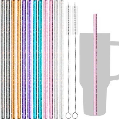 NiHome Plastic Replacement Straws Fits for Stanley 40 oz Tumbler