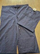 Allheart Unisex Navy Blue Scrub Set Size XS