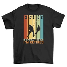"Fishing Retirement Mode ON" Funny T-shirt for Anglers - Perfect for the Retired