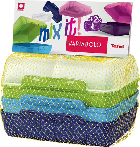 Tefal Variabolo Set 3 Contenitori Pranzo Rosa – Coperchi E Basi Intercambiabili, Apertura Bilaterale, Divisori, Lavastoviglie, Microonde E Congelatore, 16x11x7 Cm