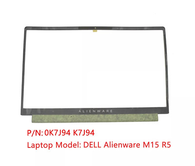 New 0K7J94 K7J94 For DELL Alienware M15 R5 LCD Front Bezel Case Cover B Shell