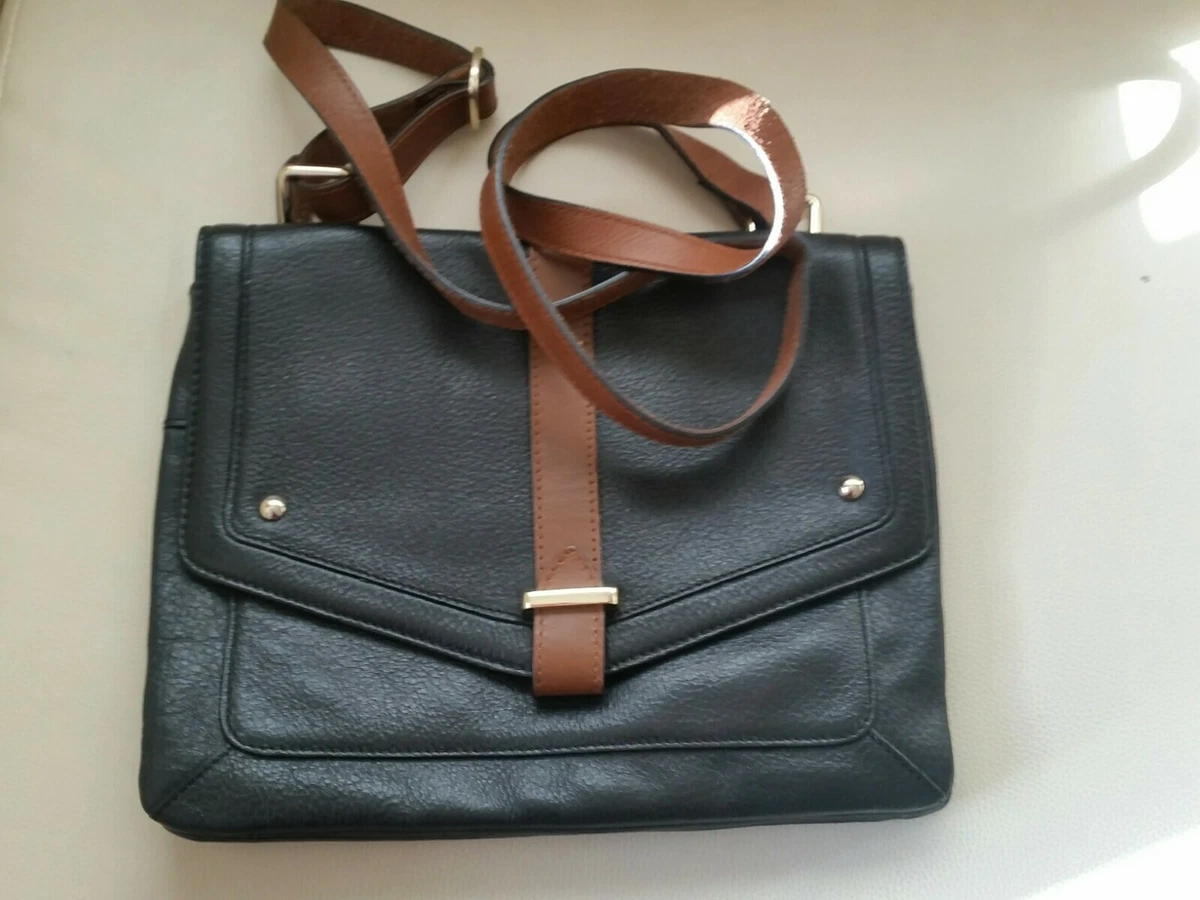 Marks and spencer leather messenger clearance bag