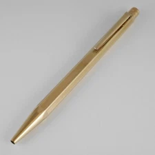 CARAN d'ACHE CdA ECRIDOR Gold Plated Grain d'Orge Ballpoint Pen (Excellent)