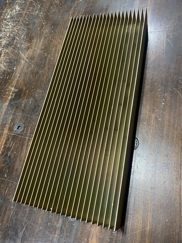Heavy Duty Solid 16.5# Heat Sink 10 inch by 2.5 inch by 23.5 inch