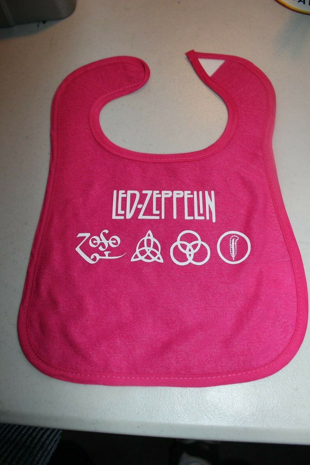 LED ZEPPELIN  Baby Bib (Hot Pink)~Take A Look!