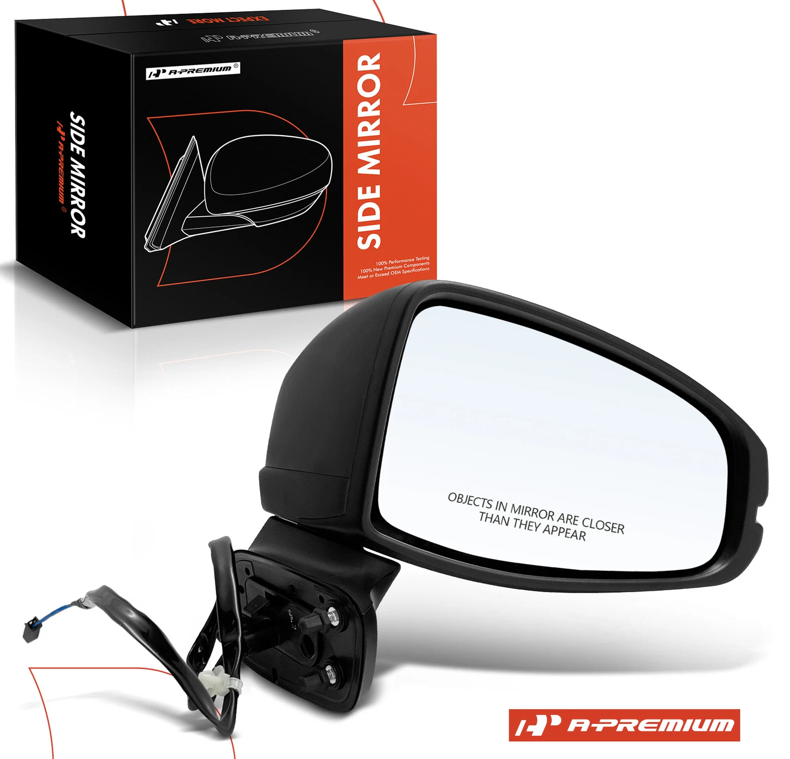 A-Premium Passenger Power Adjust Mirror w/ Power Fold for Honda Fit 2015-2020
