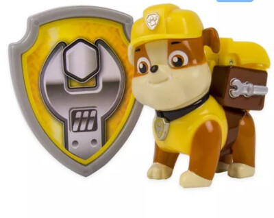 Paw Patrol Action Pack Pup & Badge, Rubble Figure  New Without Box Toy Gift
