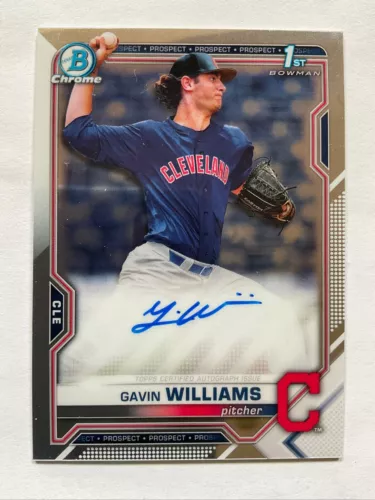 2021 Bowman Chrome [1st Bowman Auto] #CDA-GW Gavin Williams