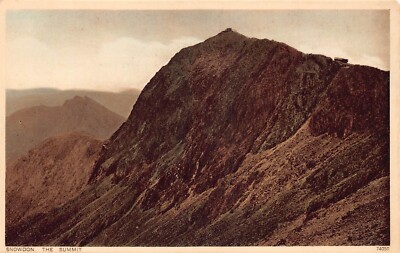 A644 Wales Snowdon The Summit Mountain vintage postcard